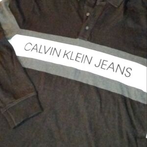 Calvin Klein Pullover Long Sleeve Thick Shirt Black